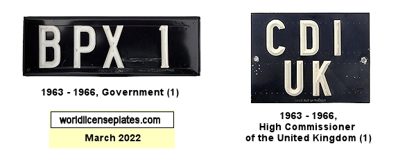 Bechuanaland License Plates