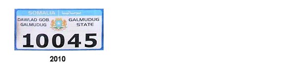 Galmudug License Plates