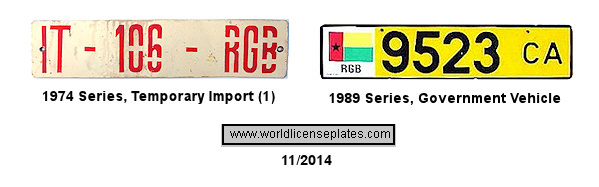 Guinea-Bissau License Plates