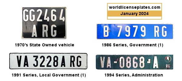 Government Official License Plates