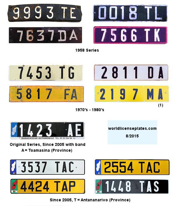 Madagascar License Plates