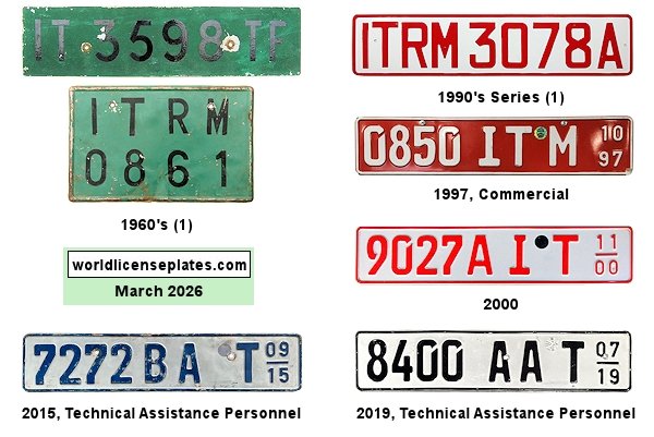 Temporary Import License Plates