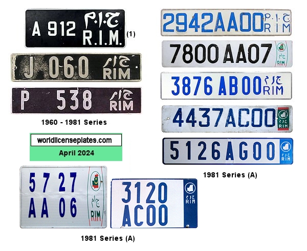 Mauritanian License Plates