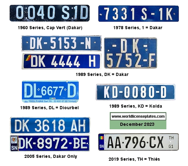 Senegalese License Plates