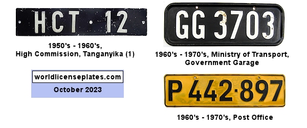 South African Government and Official License Plates