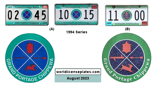 License Plates of the Grand Portage Chippewa