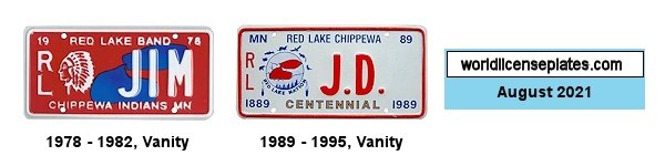 Vanity Plates of Red Lake Chippewa