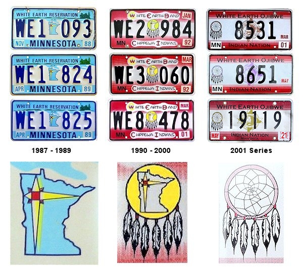License Plates of the White Earth Band of Chippewa