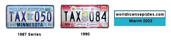 Tax Exempt Plates of the White Earth Band of Chippewa