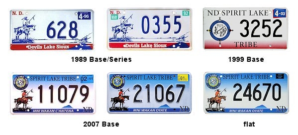 License Plates of the Spirit/Spirit Lake Sioux