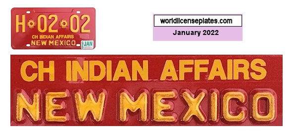 Bureau of Indian Affairs License Plates in New Mexico