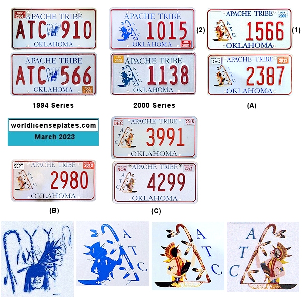 License Plates of the Apache Tribe