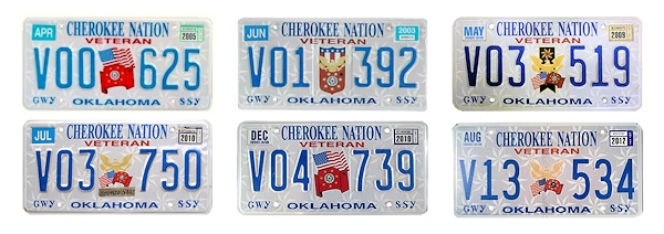 Military License Plates of the Cherokee Nation