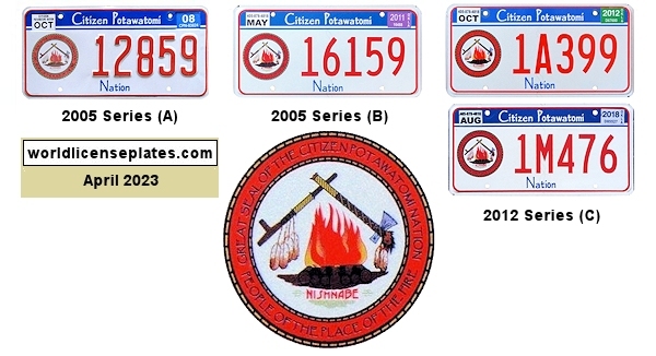 General License Plates of the Citizen Potawatomi Nation