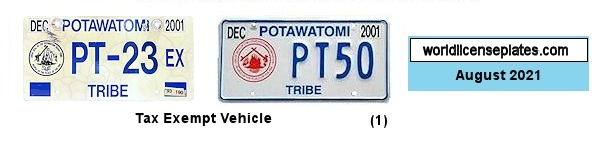 Other License Plates of the Citizen Potawatomi Nation