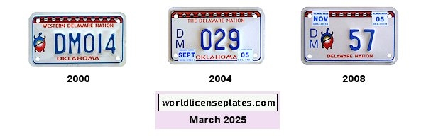 Motorcycle Plates of the Delaware Nation