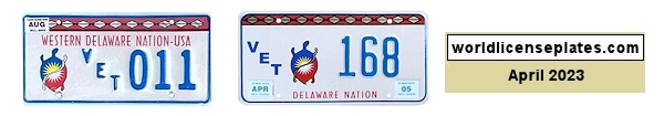 Veteran Plates of the Delaware Nation