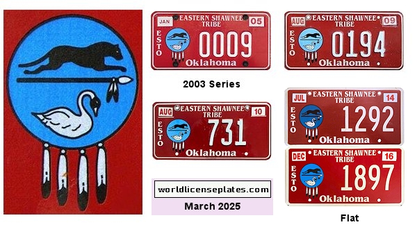 General License Plates of the Eastern Shawnee Tribe