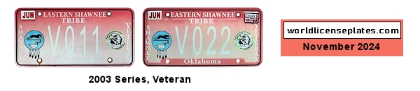 General License Plates of the Eastern Shawnee Tribe