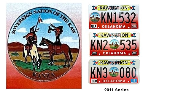 General License Plates of the Kaw Nation