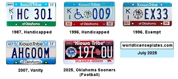 More License Plates of the Kiowa Tribe