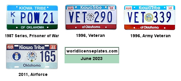 Veteran Plates of the Kiowa Tribe