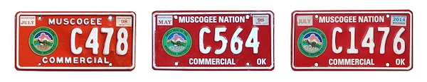 Commercial Plates of the Muscogee Nation