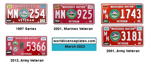 Military Plates of the Muscogee Nation