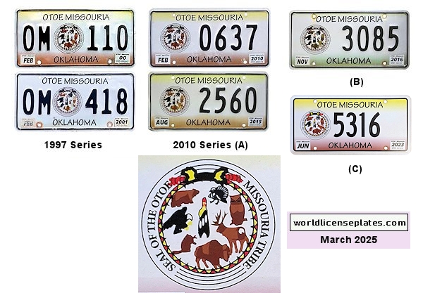 General License Plates of the Otoe Missouria Tribe