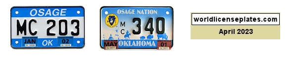 Motorcycle Plates of Osage