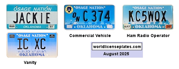 License Plates of the Osage Nation