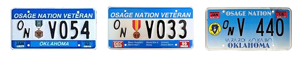 Veteran Plates of Osage