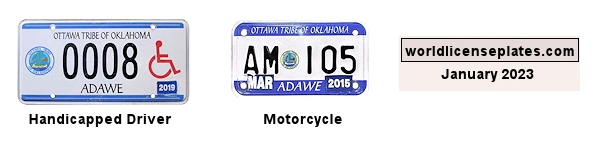 Other License Plates of the Ottawa Tribe
