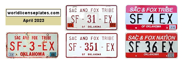 Tax Exempt Plates of the Sac and Fox