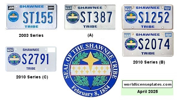 General License Plates of the Shawnee Tribe