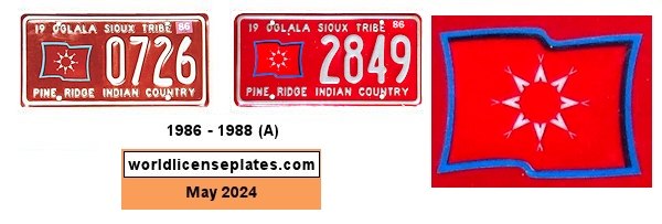 General License Plates of the Oglala Sioux