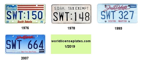 License Plates of the Sisseton Wahpeton Sioux