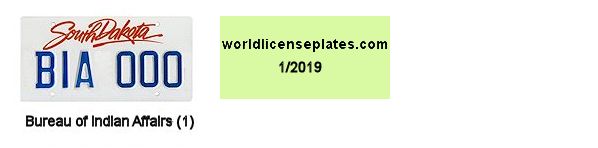 Tribal Vehicle License Plates of South Dakota