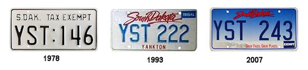 License Plates of the Yankton Sioux