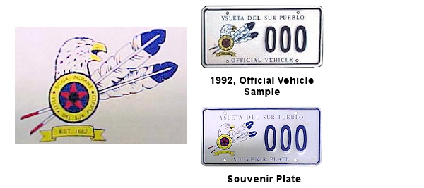 License Plates of the Ysleta Del Sur Pueblo