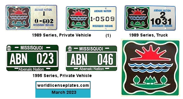 License Plates of the Abenaki Nation