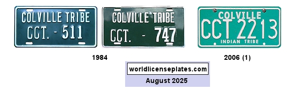 Tax Exempt License Plates of the Colville Tribe
