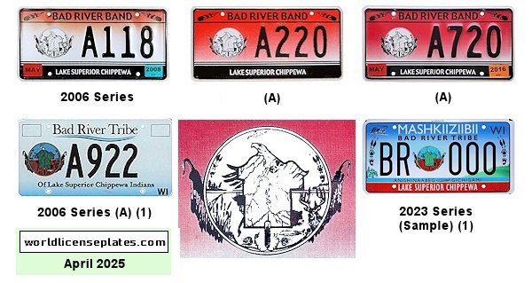 License Plates of Bad River Band of Chippewa