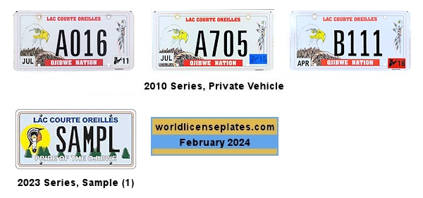 License Plates of Lac Courte Oreilles Ojibwe
