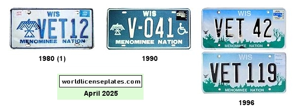 Veteran Plates of the Menominee