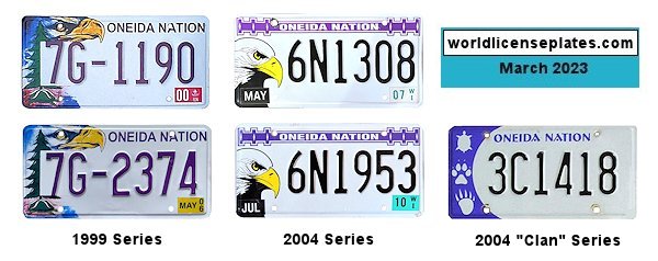License Plates of the Oneida Nation