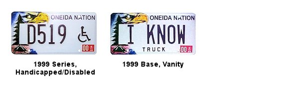 License Plates of the Oneida Nation