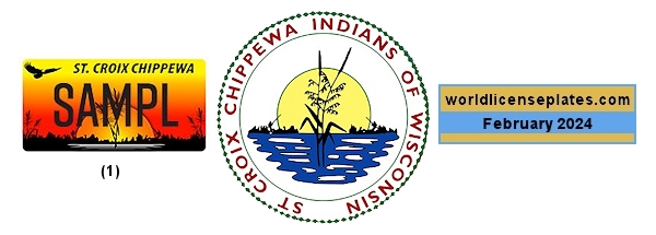 License Plates of St Croix Chippewa Indians