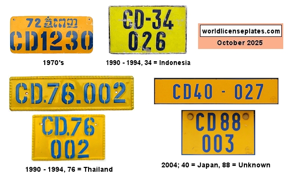 Diplomatic Corps License Plates