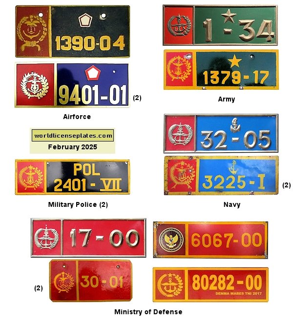 Military License Plates